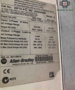 Biến tần Allen-bradley Powerflex 753 110-132kw