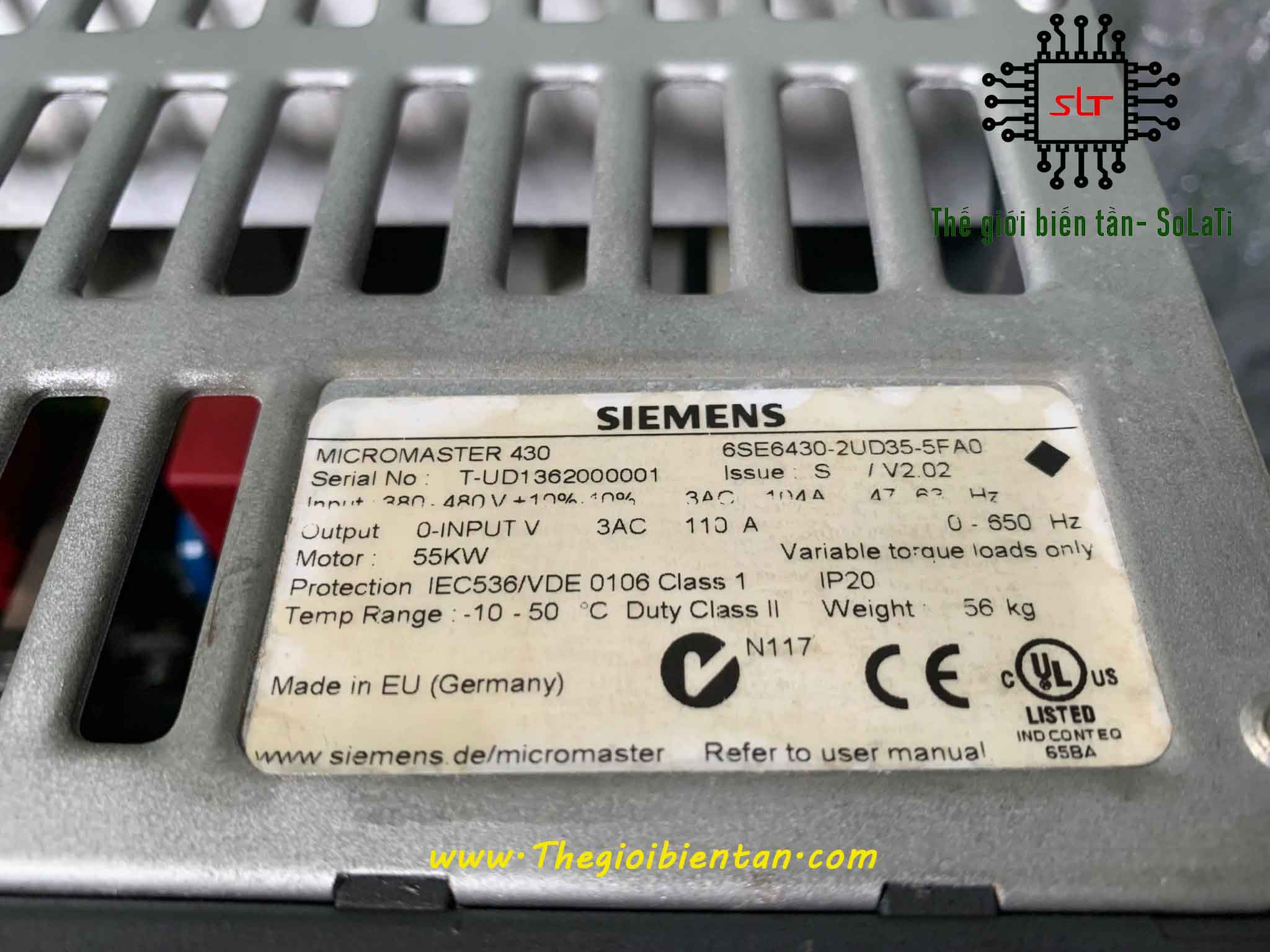 Bien tan Siemens MM430 55kw 6SE6430-2UD35-5FA0