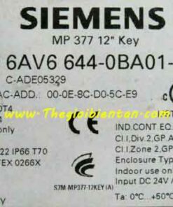 6AV6644-0BA01-2AX1 Màn hình MP377 12 inch key Siemens